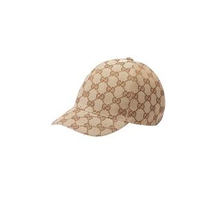 Gucci kids supreme GG designer baseball hat beige brown GG monogram size S